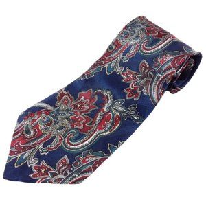 Wentworth Necktie Floral Paisley Blue 3.75"X58"